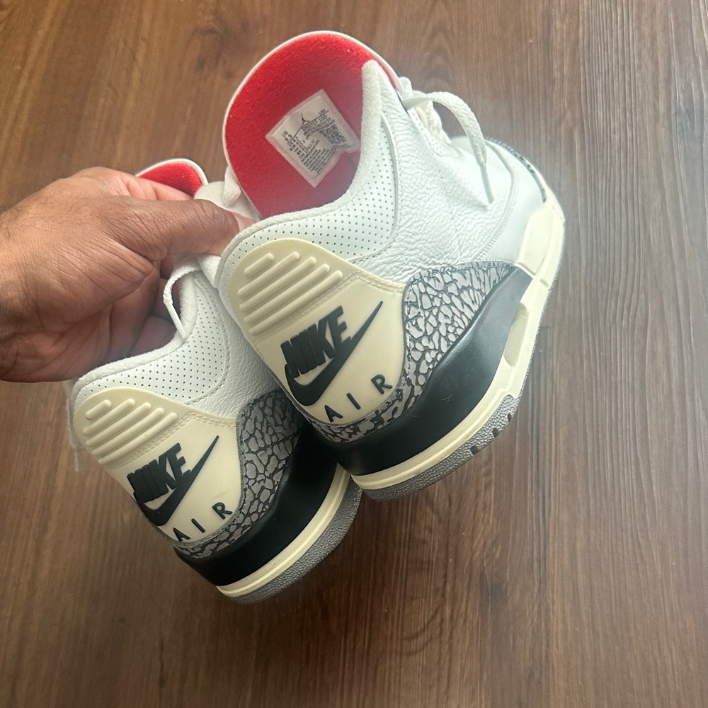 Jordan 3 reimagined White Black Retro Basketball Sneakers